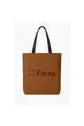Firme tote bag in solid color with two handles and spacious interior.