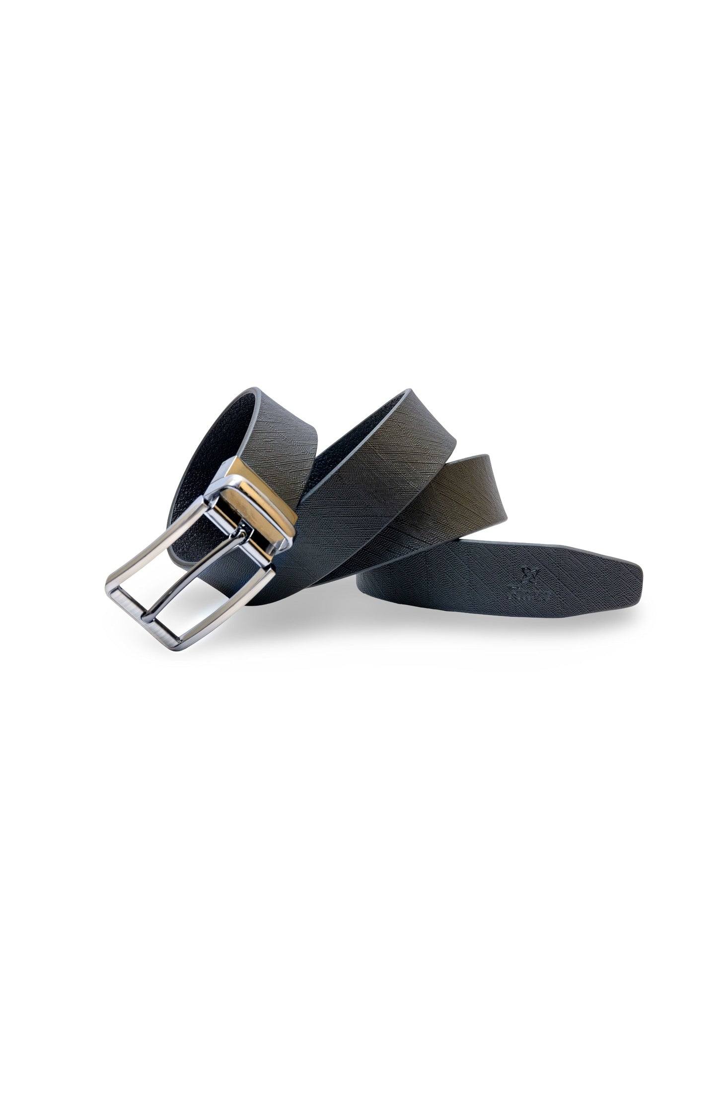 Firme Bag Mens Leather Belt With Buckel | Genuine Leather Belt For Men (Fit Upto 46 Inches, Black ).