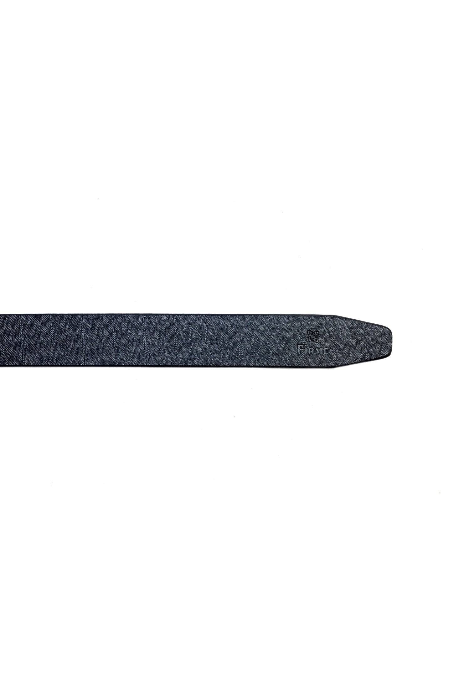 Firme Bag Mens Leather Belt With Buckel | Genuine Leather Belt For Men (Fit Upto 46 Inches, Black ).