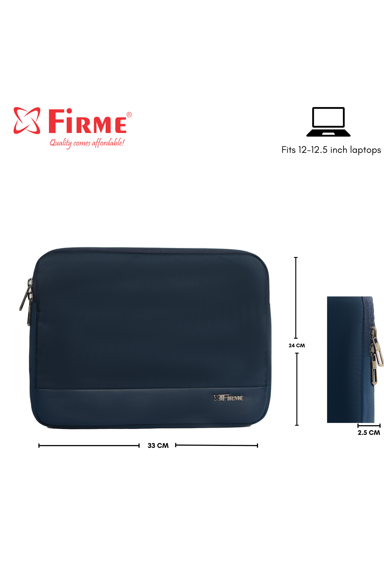 Firme Water Resistant Laptop Sleeve With Out Handle Compatible.