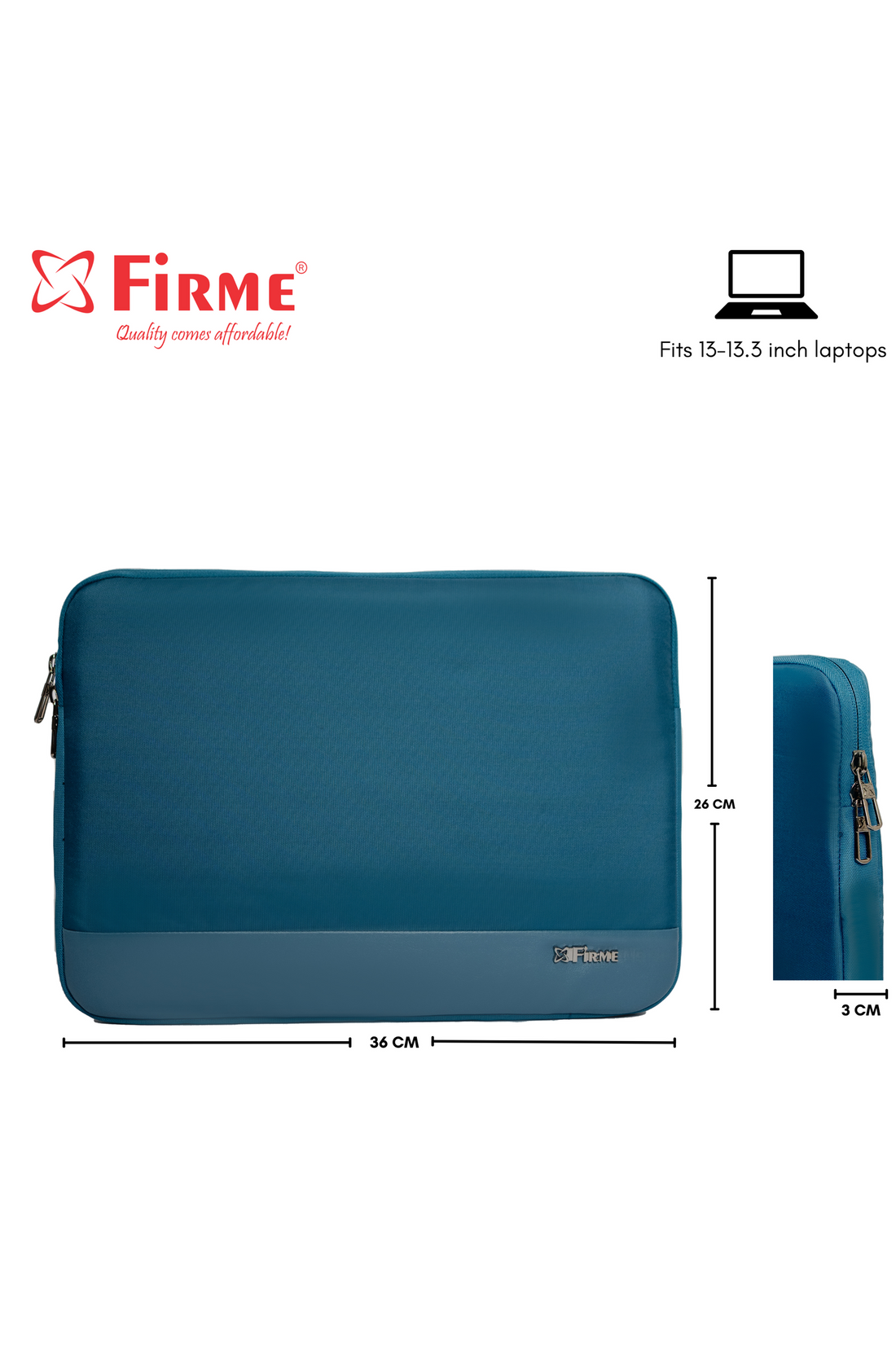 Firme Water Resistant Laptop Sleeve With Out Handle Compatible.