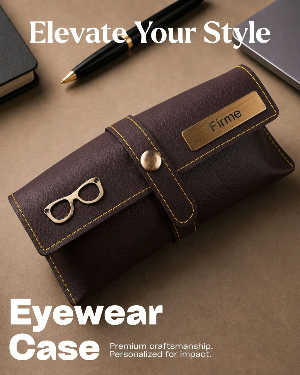 The Signature Gift Combo Set of Six – Premium Faux Vegan Leather Travel Essentials (Personalised Name Available)