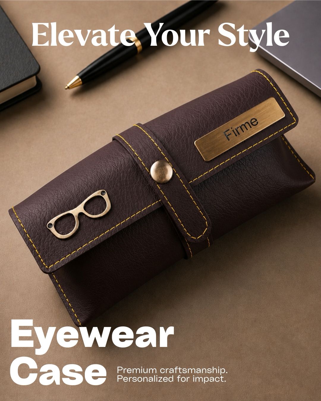 The Signature Gift Combo Set of Six – Premium Faux Vegan Leather Travel Essentials (Personalised Name Available)