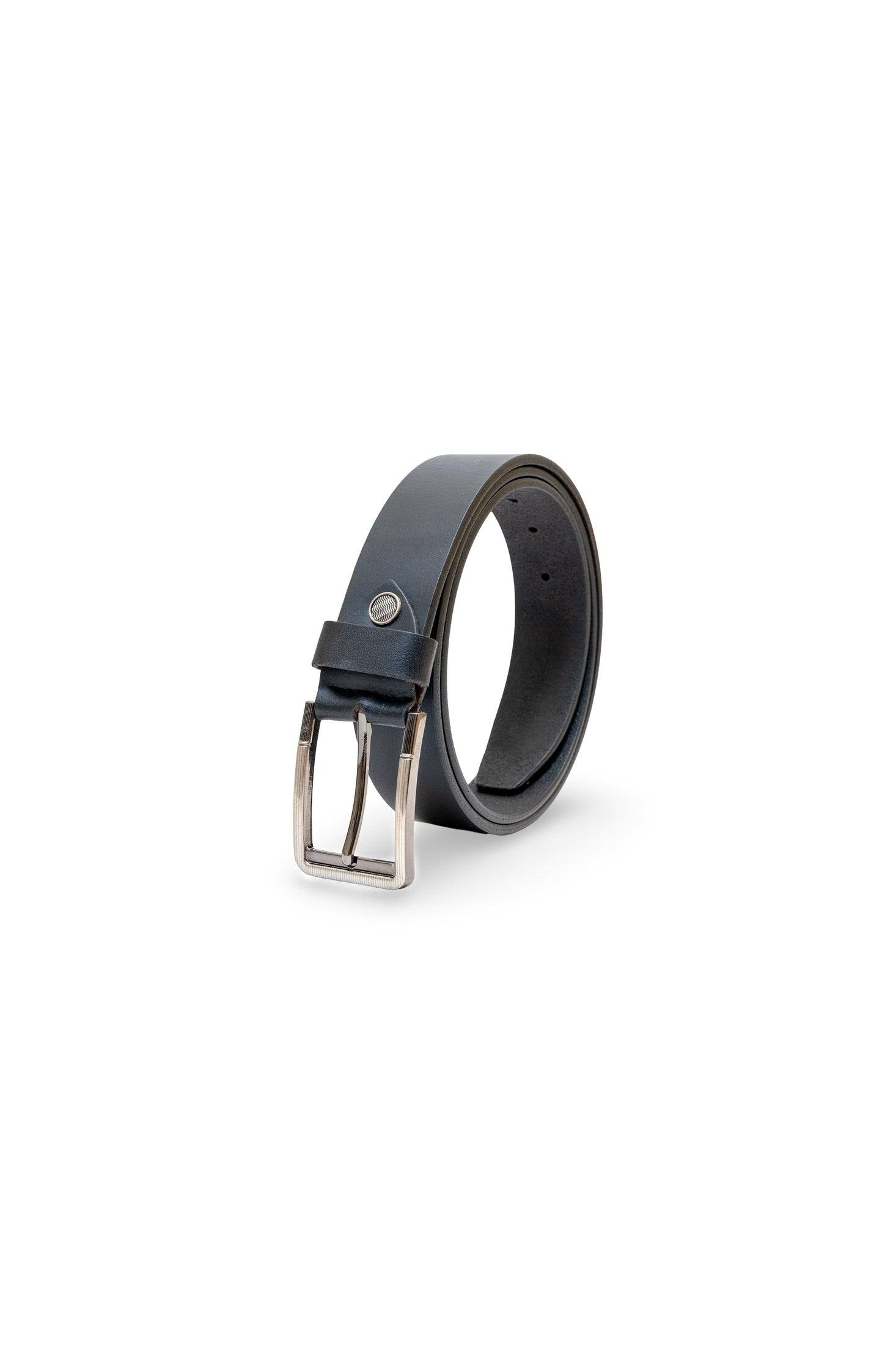Mens Leather Belt With Fix Buckel | Genuine Leather Belt For Men (Fit Upto 46 Inches, Black ).