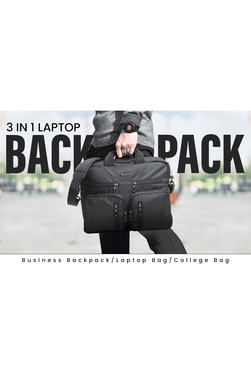 Shine  3 In 1 Convertible Backpack.