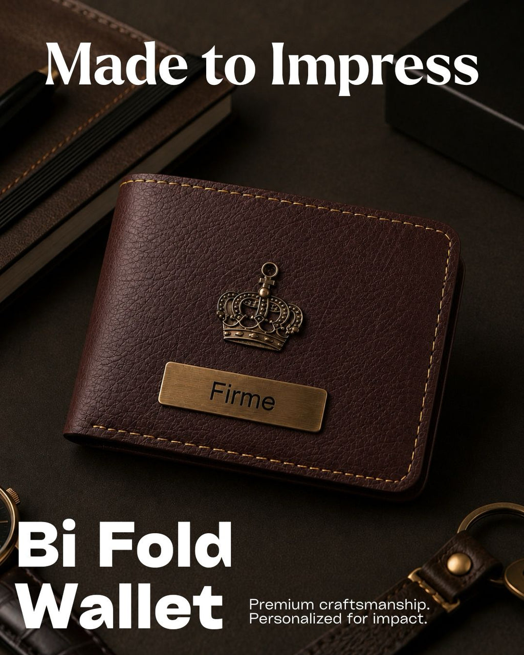 The Signature Gift Combo Set of Six – Premium Faux Vegan Leather Travel Essentials (Personalised Name Available)