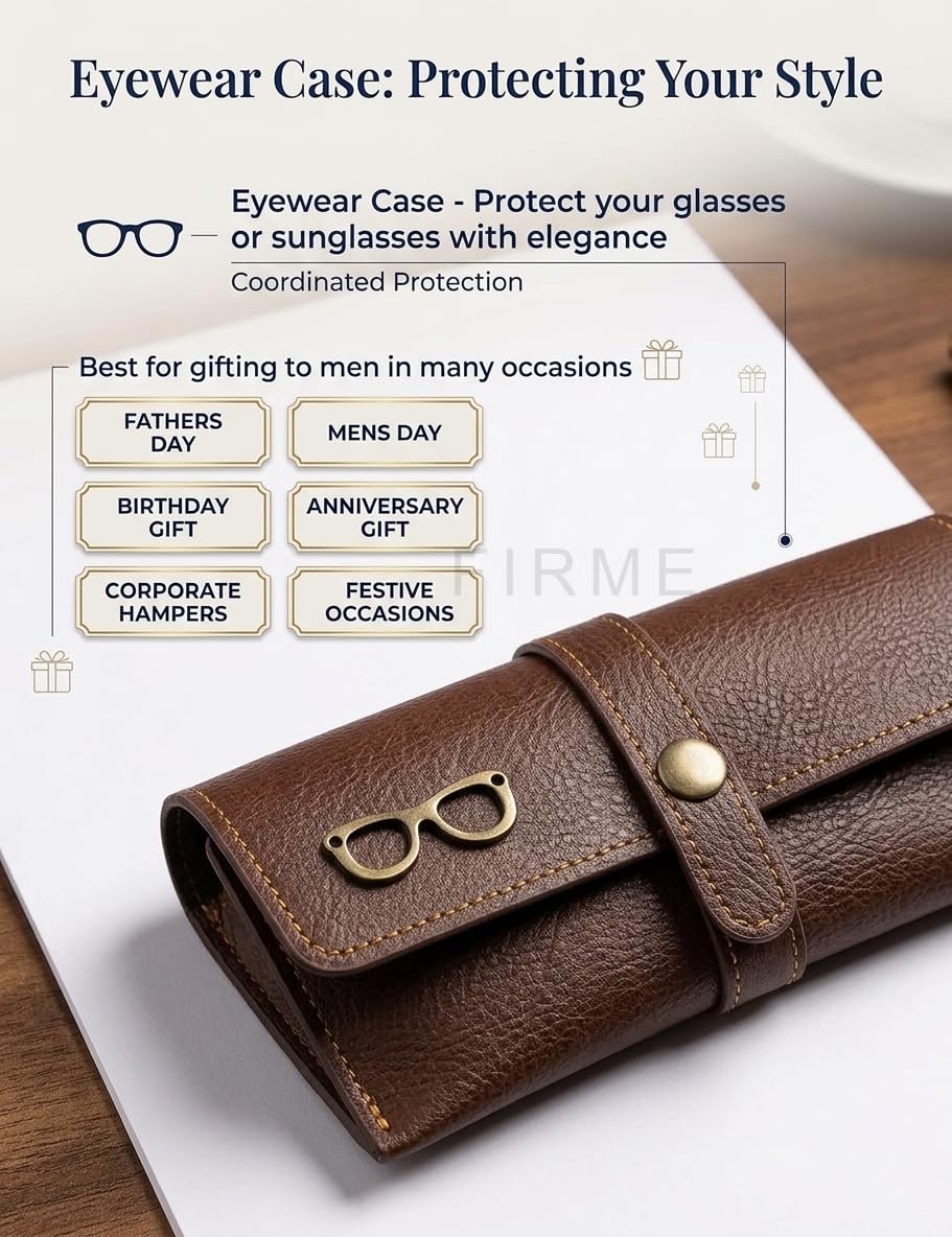 The Signature Gift Combo Set of Six – Premium Faux Vegan Leather Travel Essentials (Personalised Name Available)