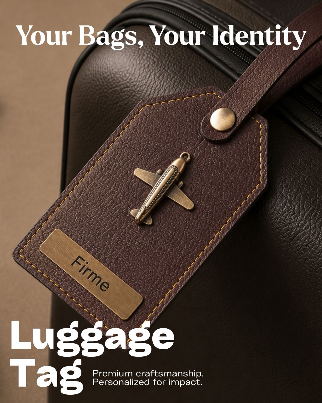The Signature Gift Combo Set of Six – Premium Faux Vegan Leather Travel Essentials (Personalised Name Available)