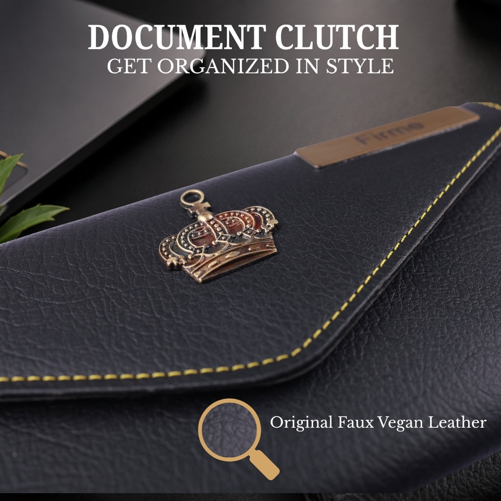 The Signature Gift Combo Set of Six – Premium Faux Vegan Leather Travel Essentials (Personalised Name Available)