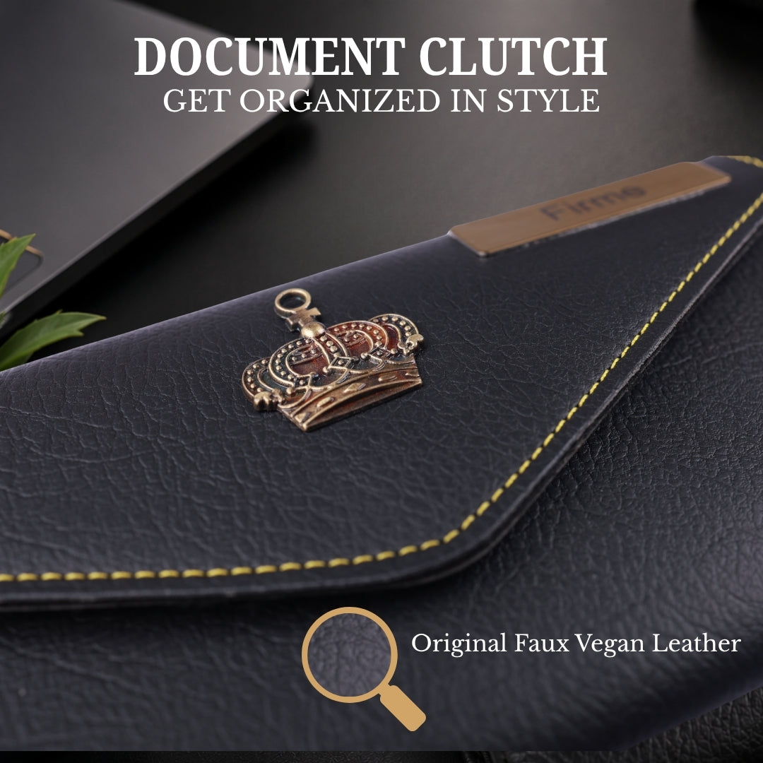 The Signature Gift Combo Set of Six – Premium Faux Vegan Leather Travel Essentials (Personalised Name Available)