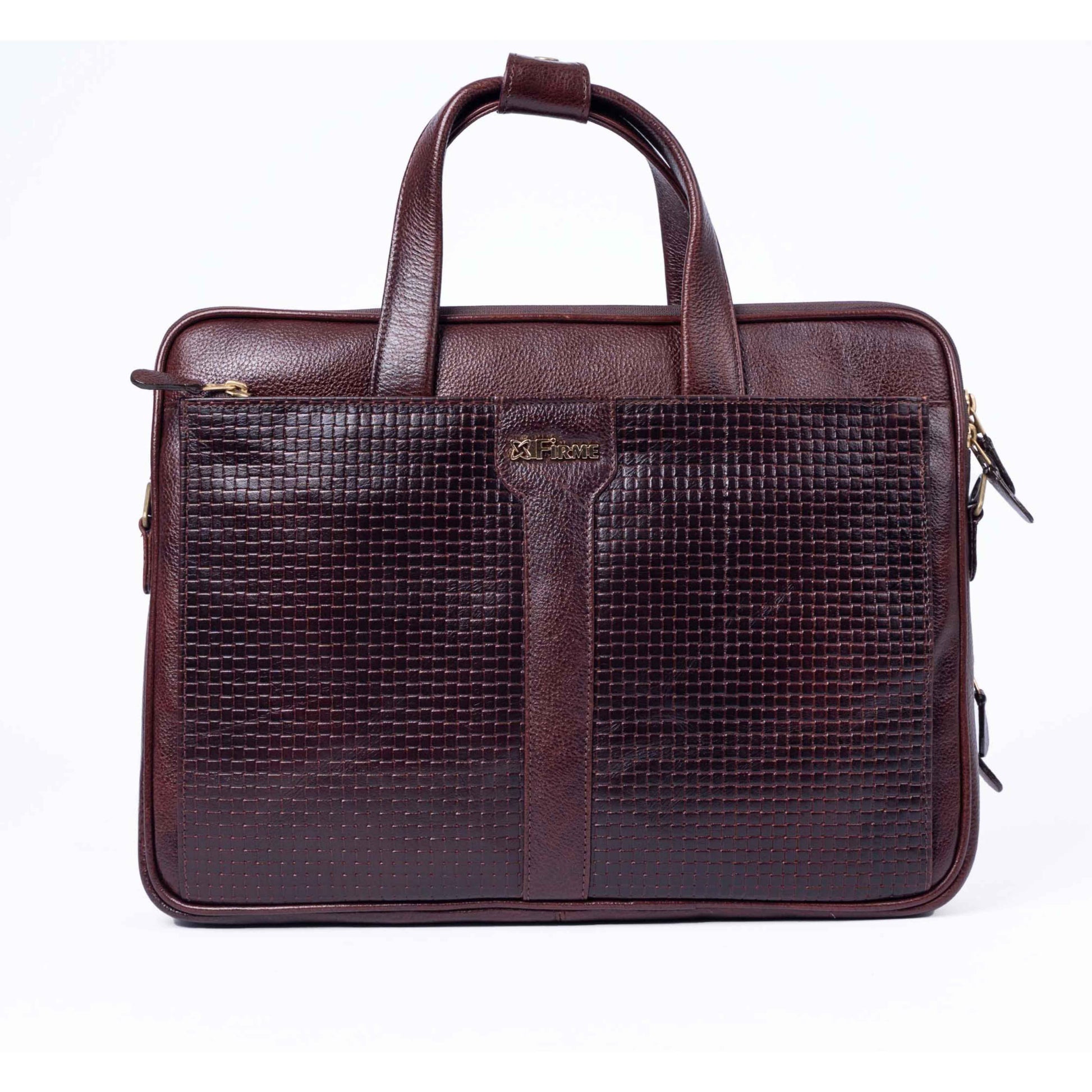 Aries – 1 Leather 15.6' Laptop Bag - Firmebags