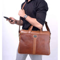 Aries – 1 Leather 15.6' Laptop Bag - Firmebags