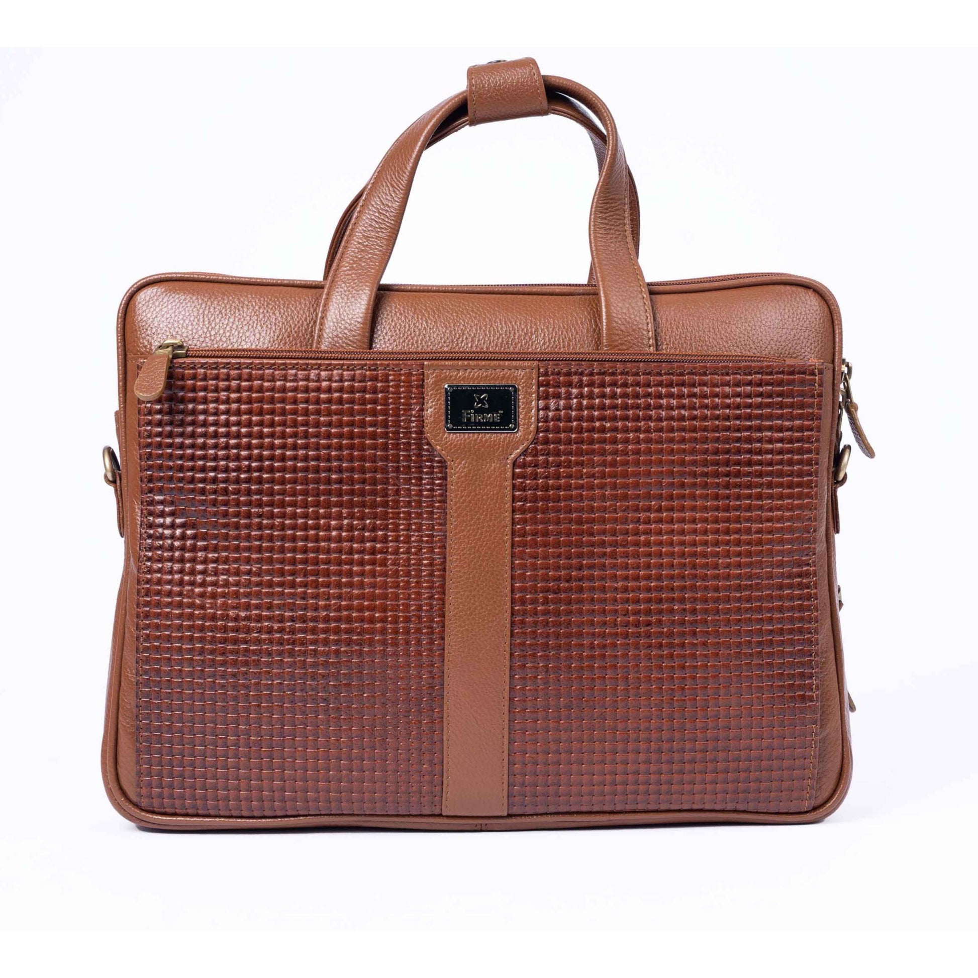 Aries – 1 Leather 15.6' Laptop Bag - Firmebags