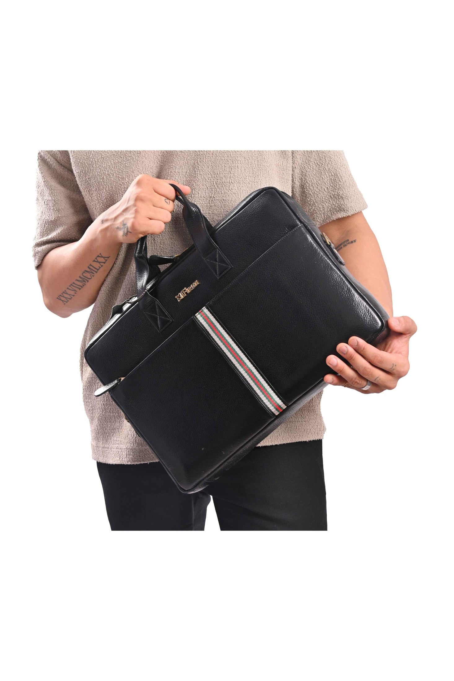 Fizzy Leather Laptop Bag.