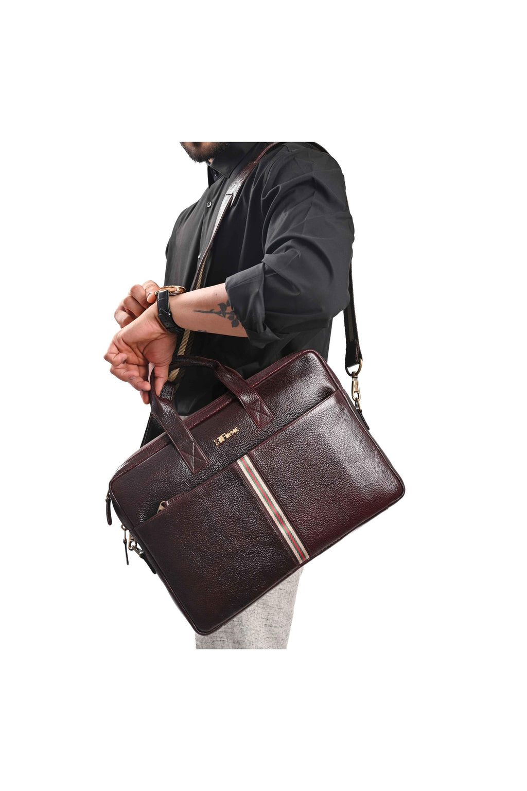 Fizzy Leather Laptop Bag.