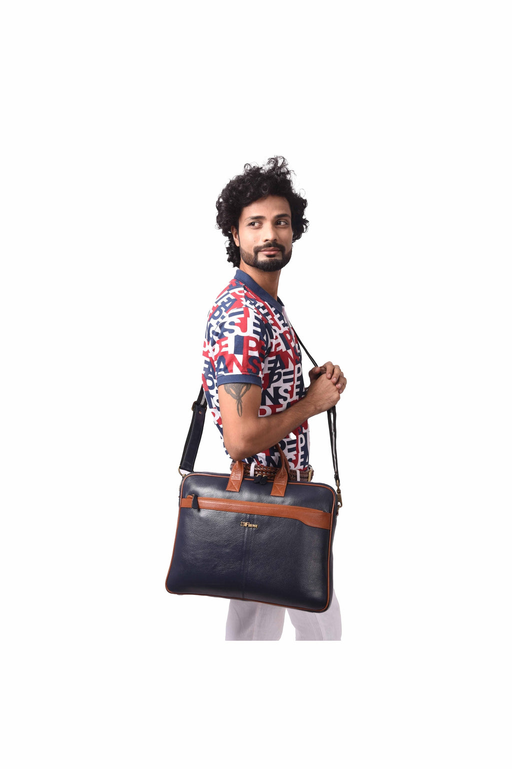 Classic Leather Laptop Bag.