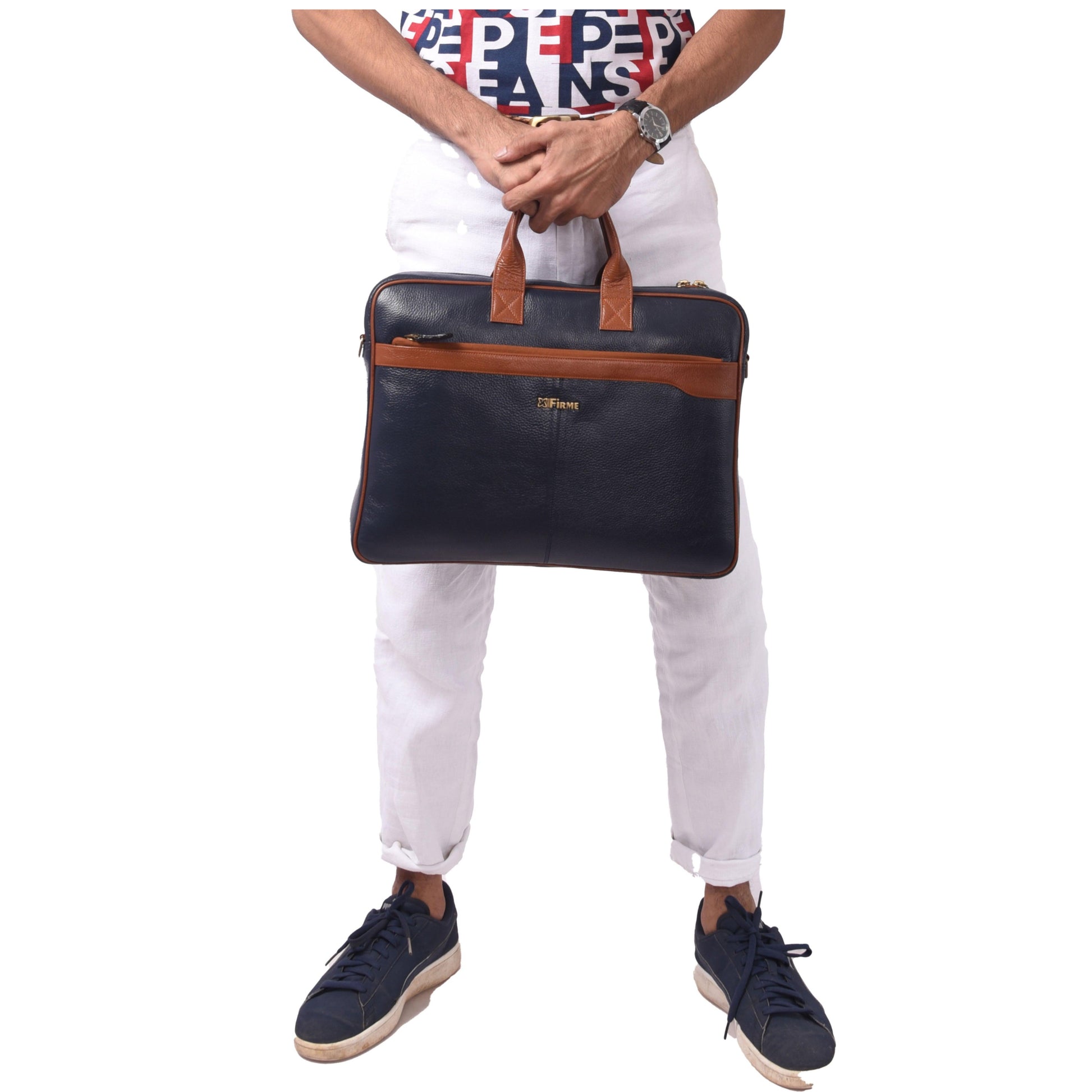 Classic Leather Laptop Bag - Firmebags