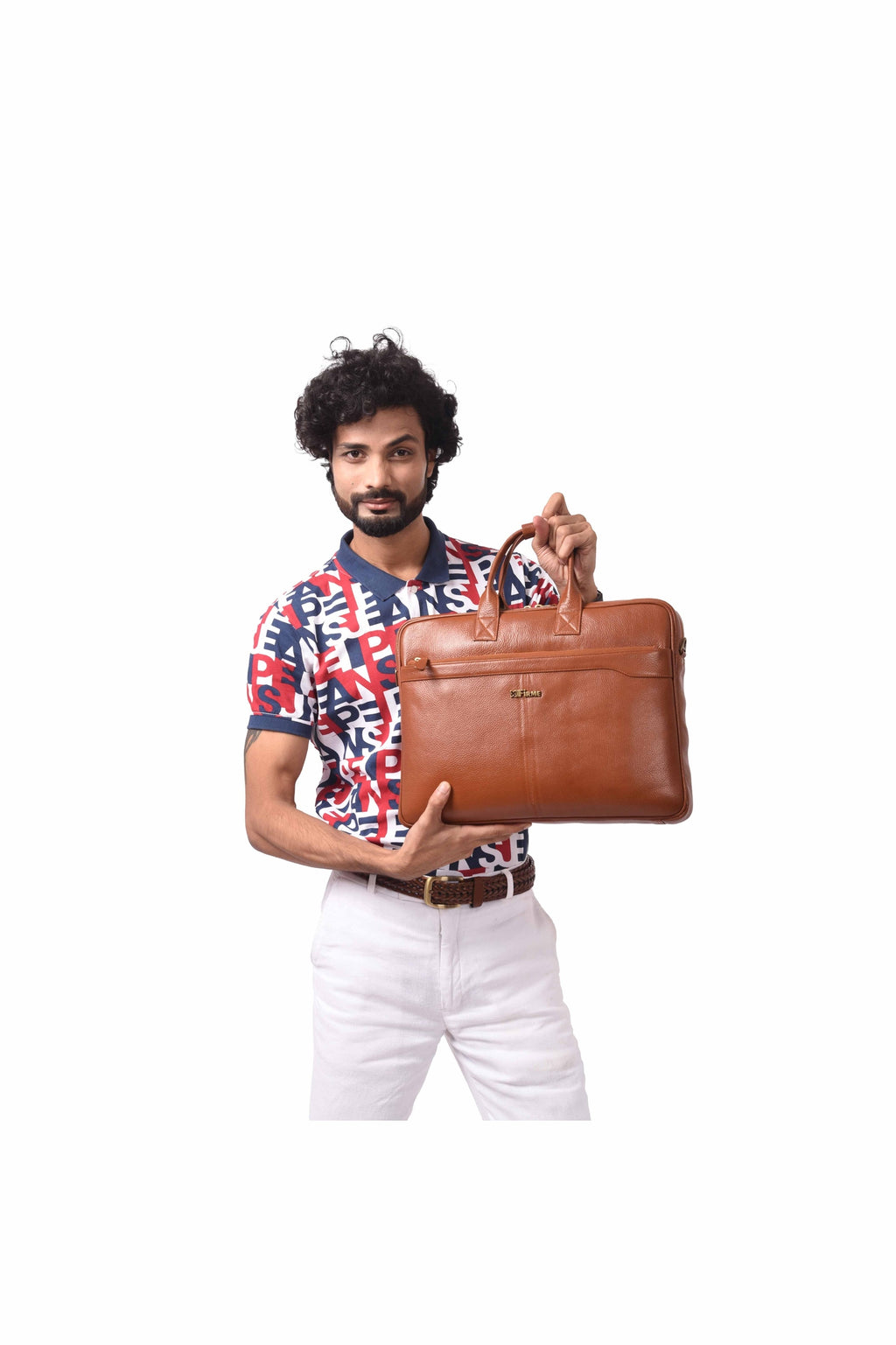 Classic Leather Laptop Bag.