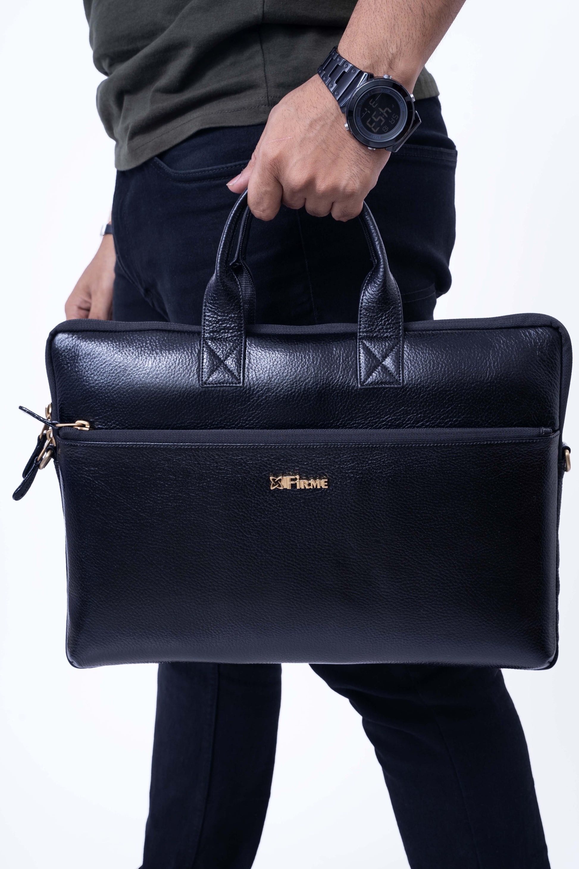 Slayer Leather Laptop - Firmebags