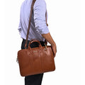 Elvee Leather Laptop Bag - Firmebags