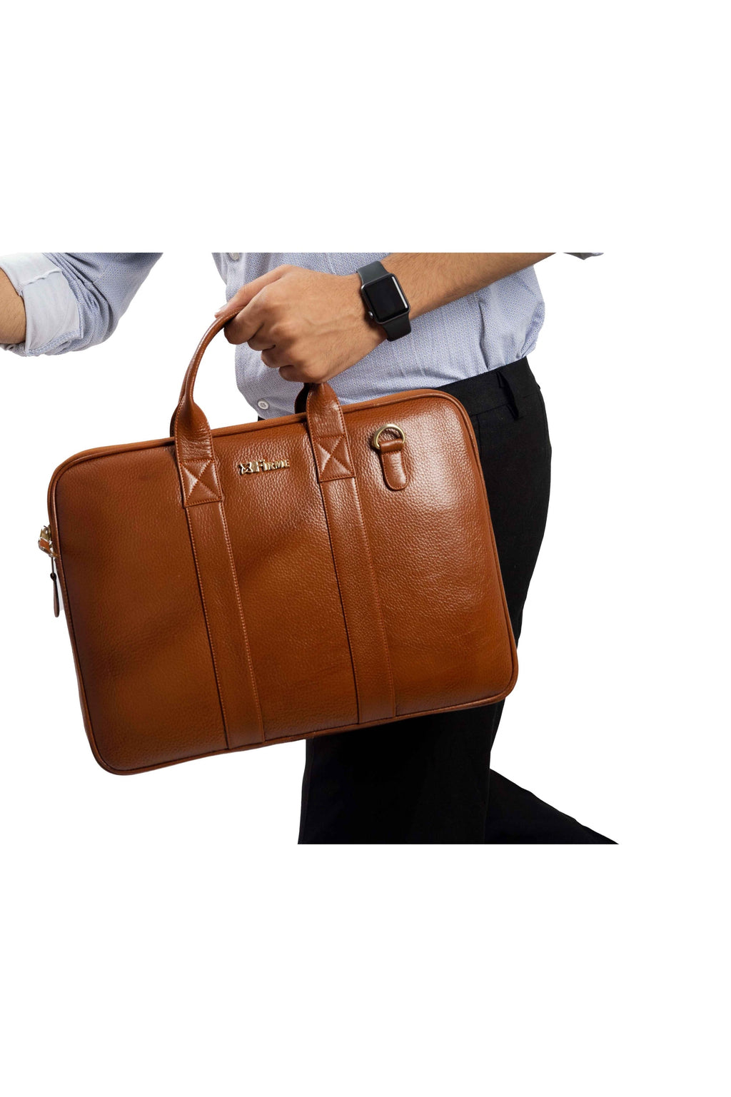 Elvee Leather Laptop Bag.