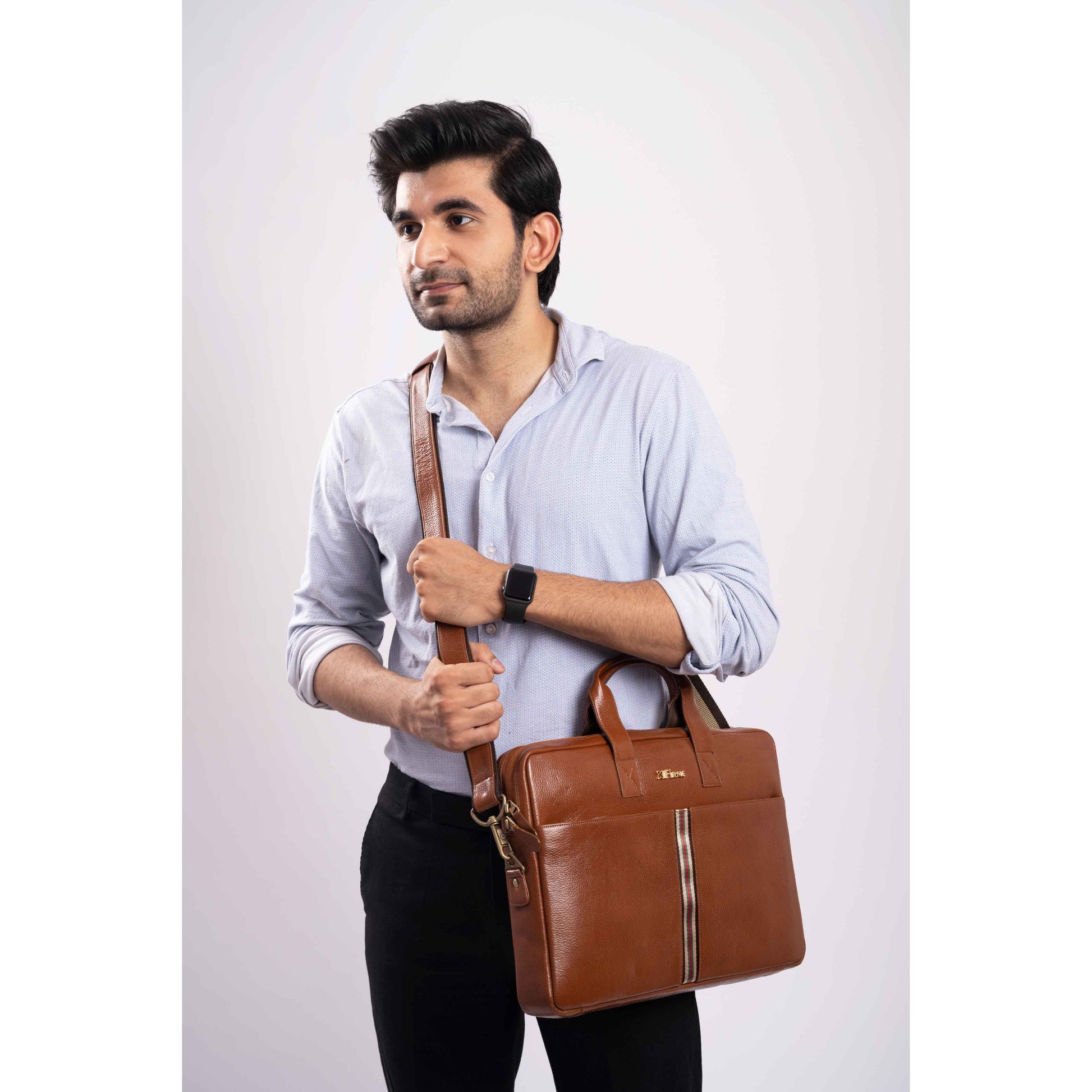 Fizzy Leather Laptop Bag - Firmebags