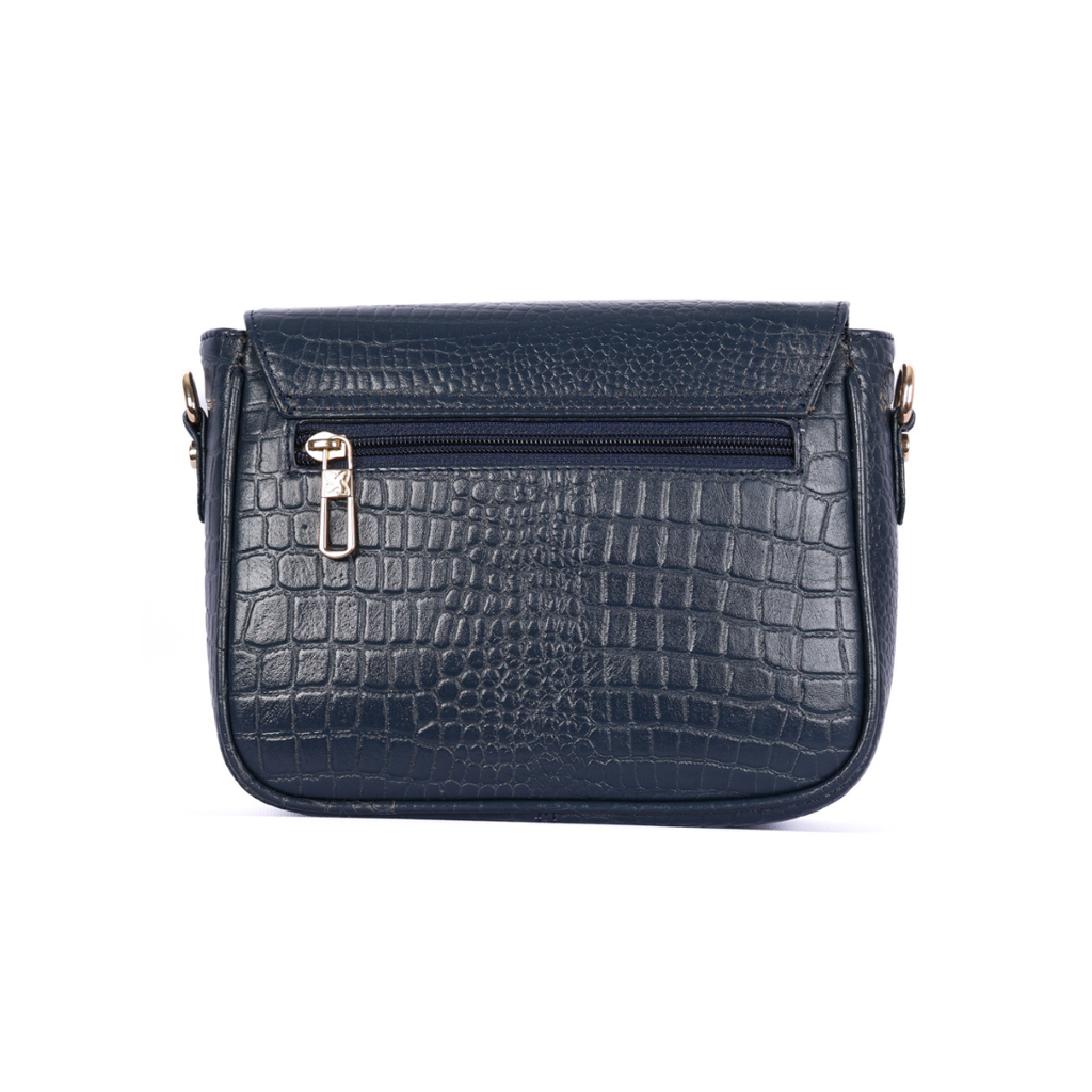 Croco Women’s Genuine Leather Sling Bag – Lightweight, Waterproof, Compact Design