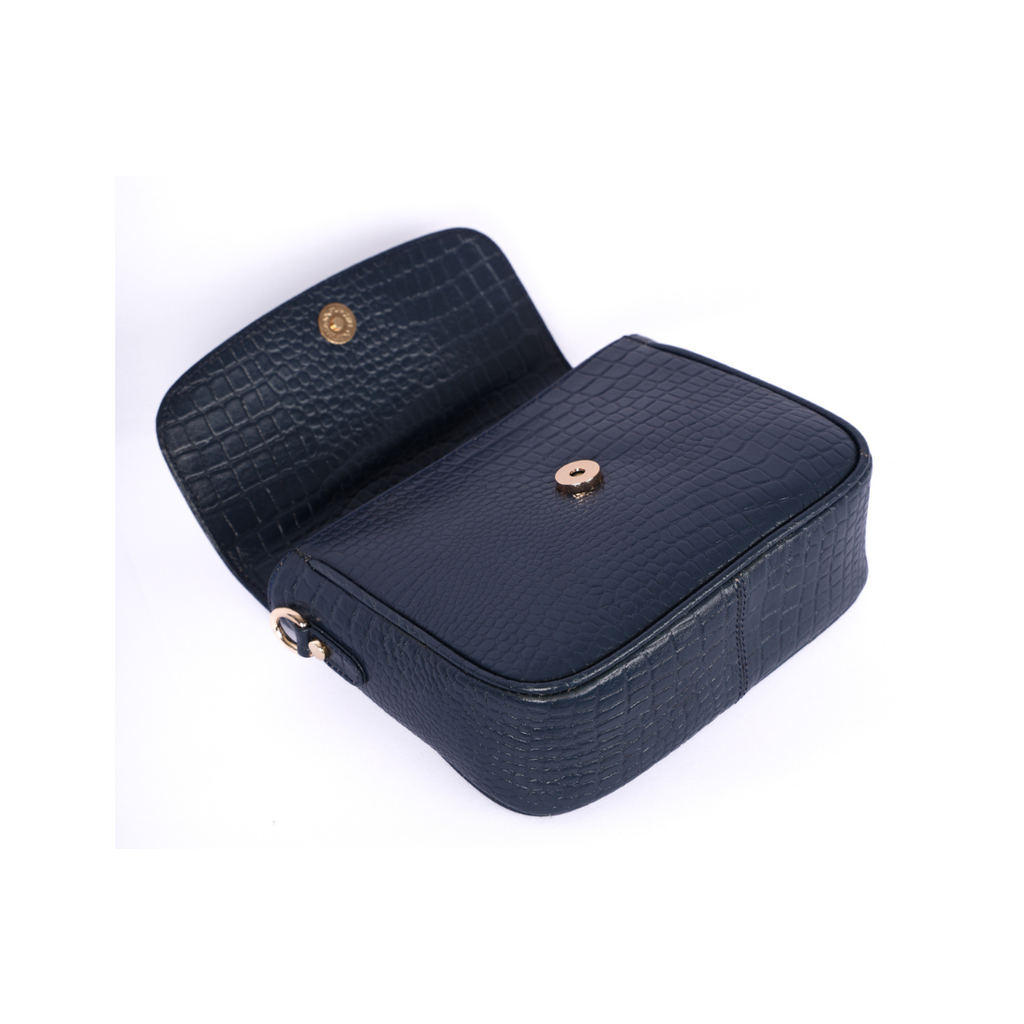 Croco Women’s Genuine Leather Sling Bag – Lightweight, Waterproof, Compact Design