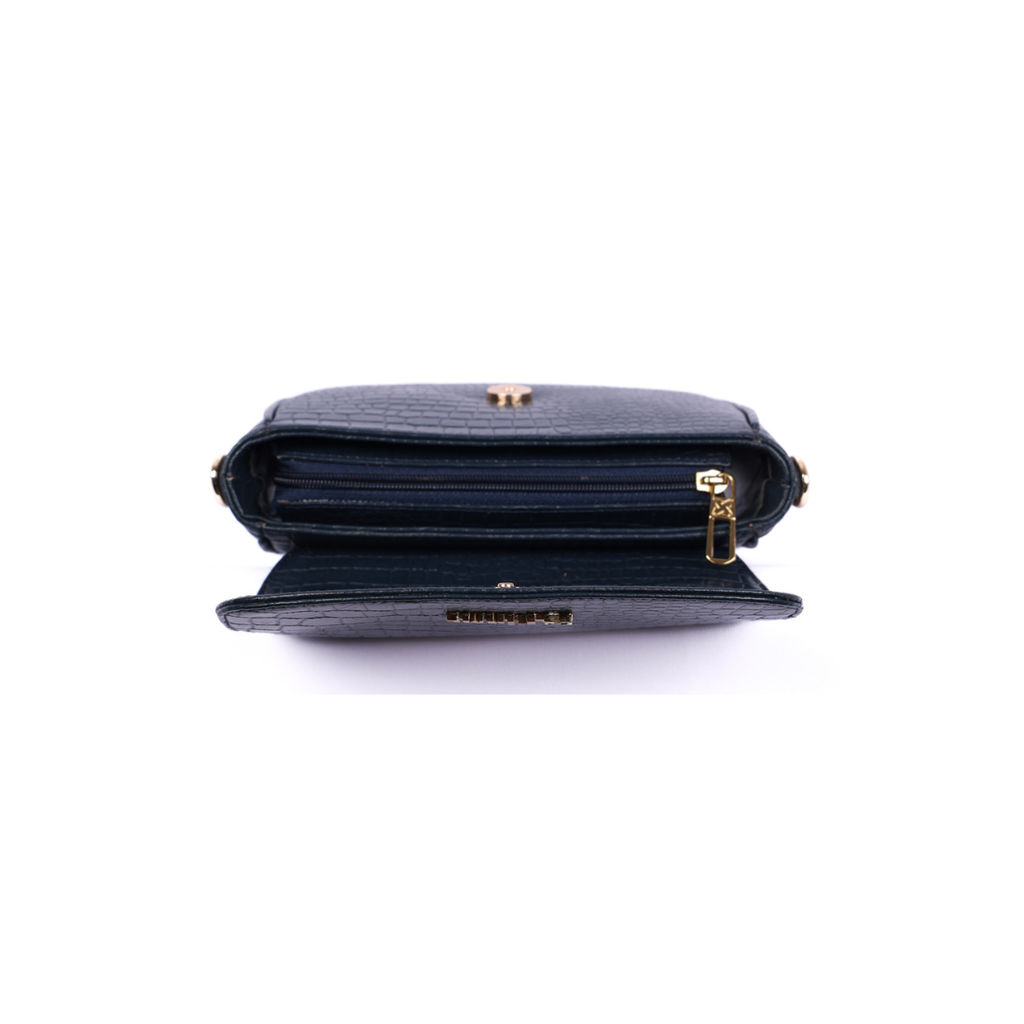 Croco Women’s Genuine Leather Sling Bag – Lightweight, Waterproof, Compact Design