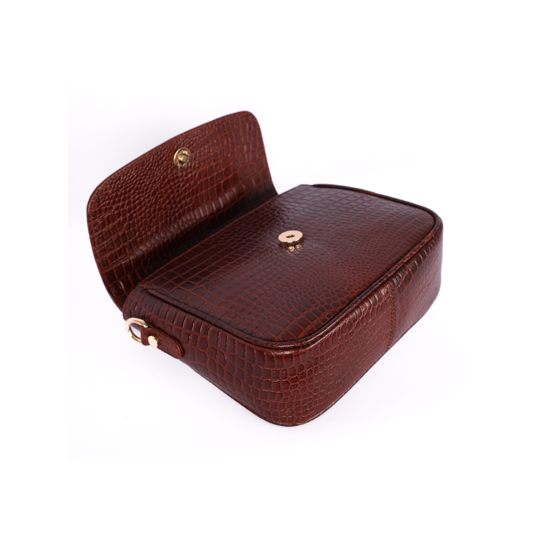 Croco Women’s Genuine Leather Sling Bag – Lightweight, Waterproof, Compact Design