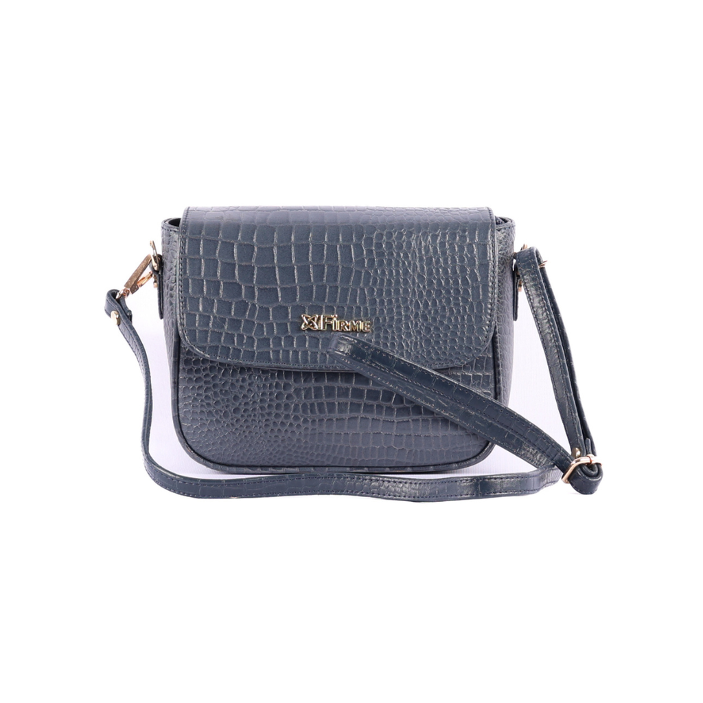 Croco Women’s Genuine Leather Sling Bag – Lightweight, Waterproof, Compact Design