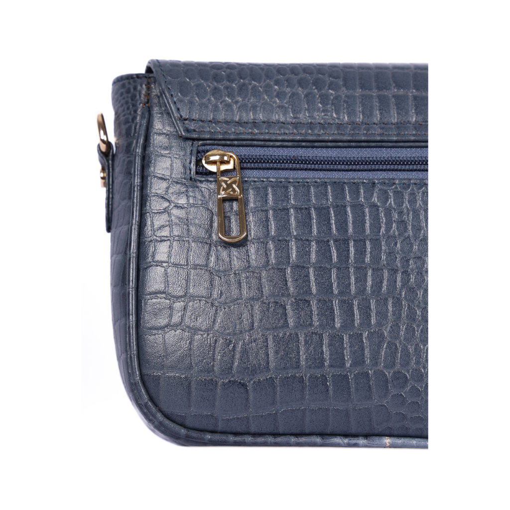 Croco Women’s Genuine Leather Sling Bag – Lightweight, Waterproof, Compact Design