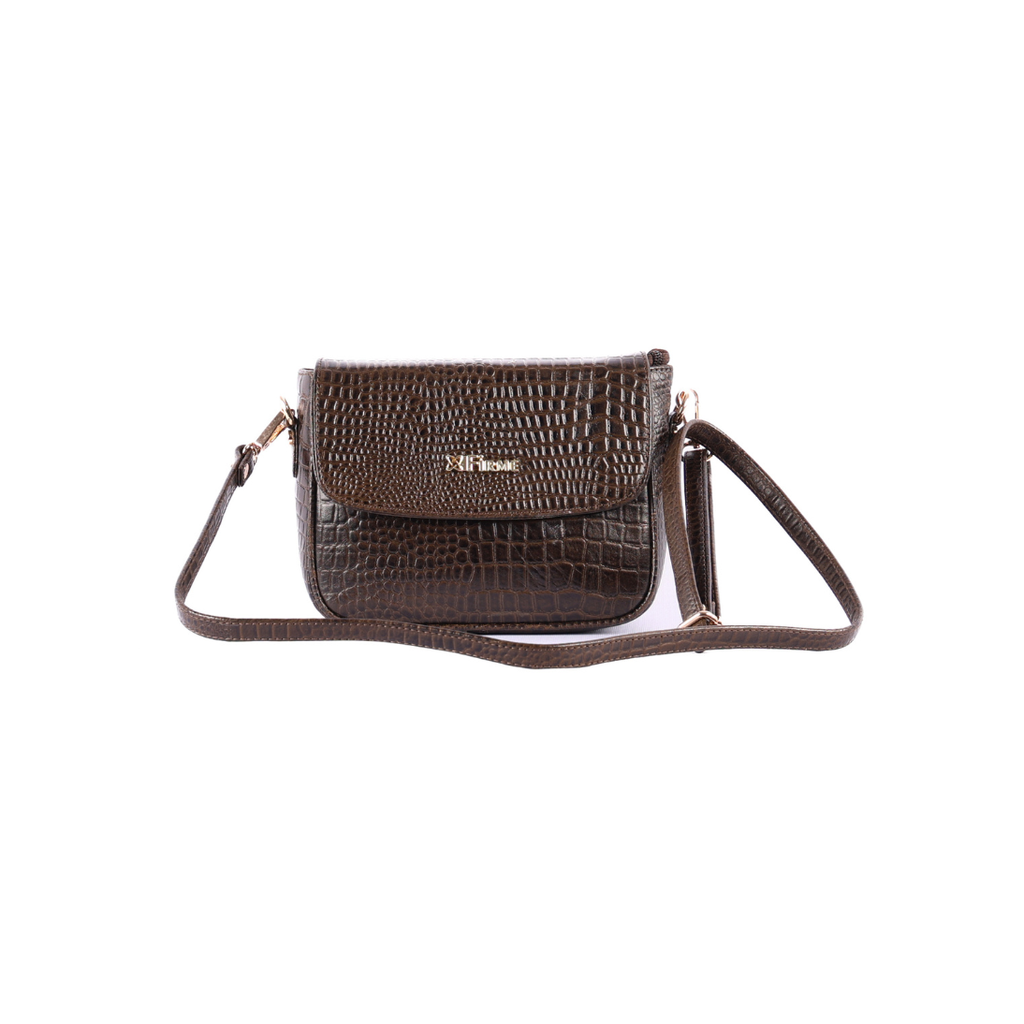 Croco Women’s Genuine Leather Sling Bag – Lightweight, Waterproof, Compact Design