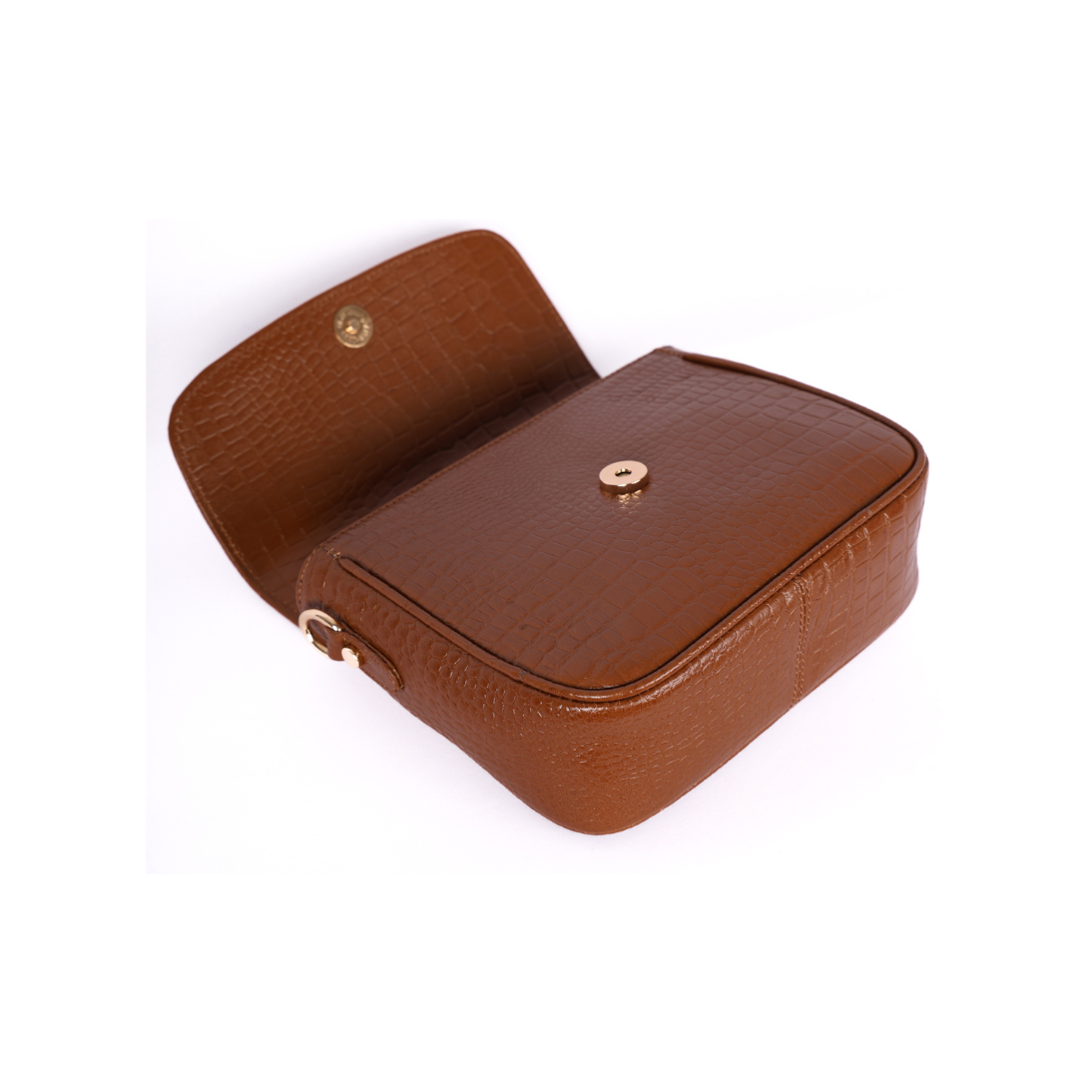 Croco Women’s Genuine Leather Sling Bag – Lightweight, Waterproof, Compact Design