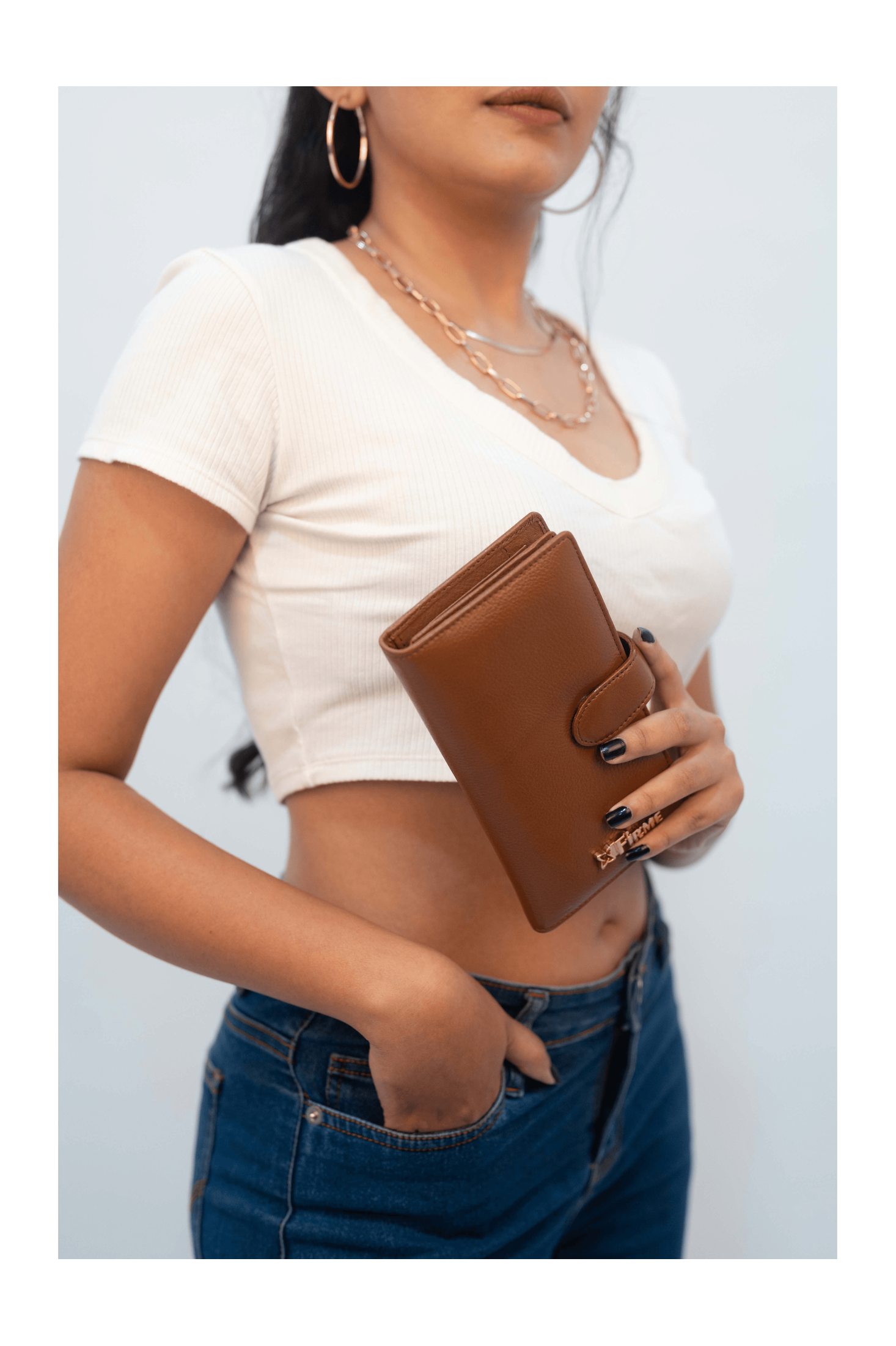 Snatch Leather Women’s Clutch - Firmebags