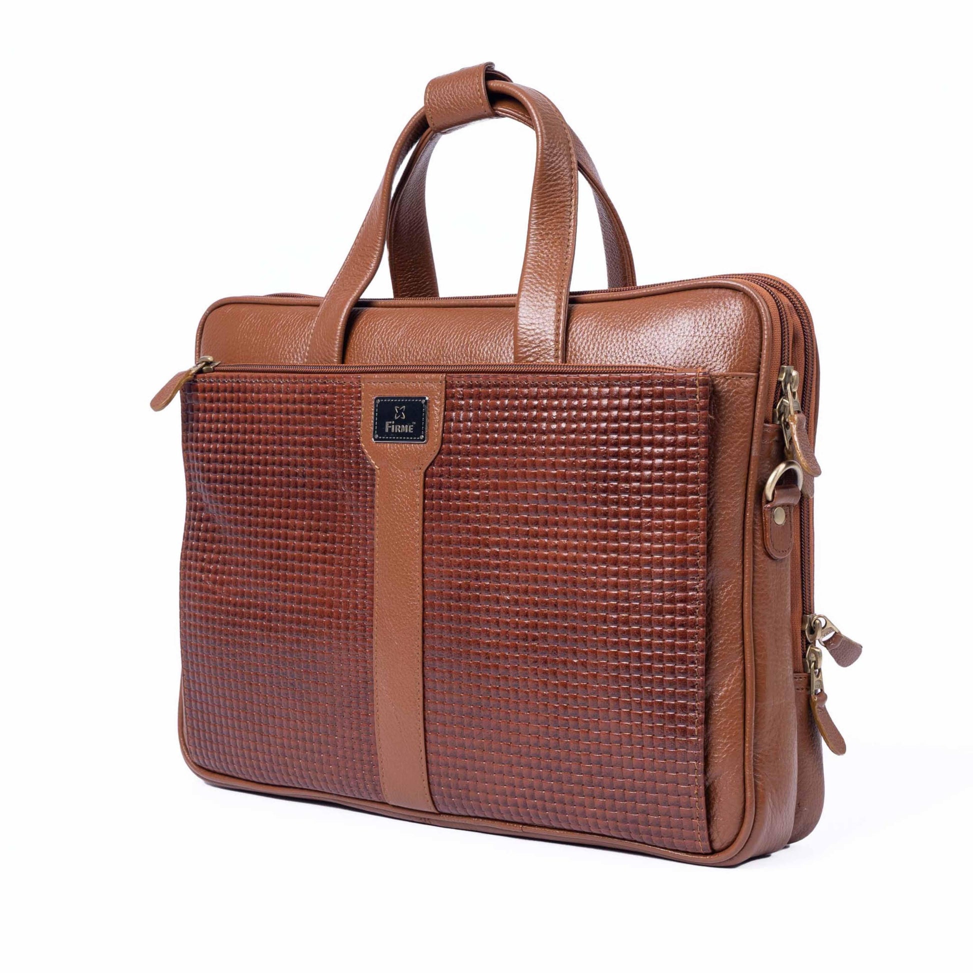 Aries – 1 Leather 15.6' Laptop Bag - Firmebags