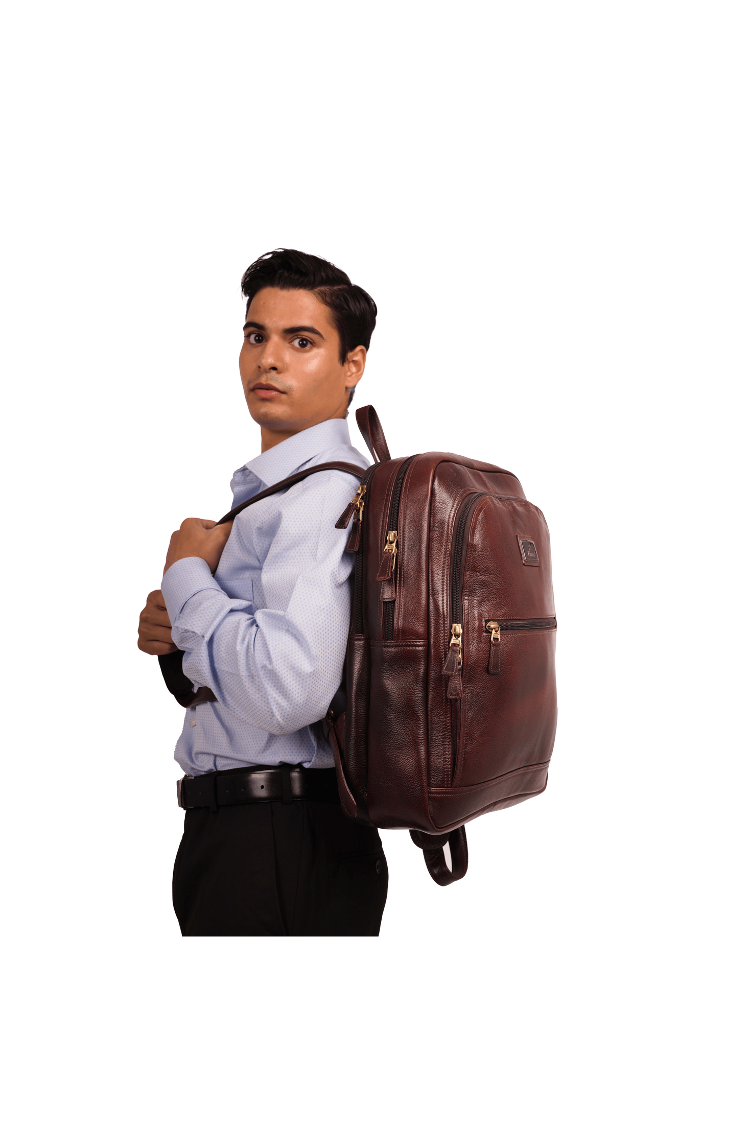 Galaxy Leather Backpack.