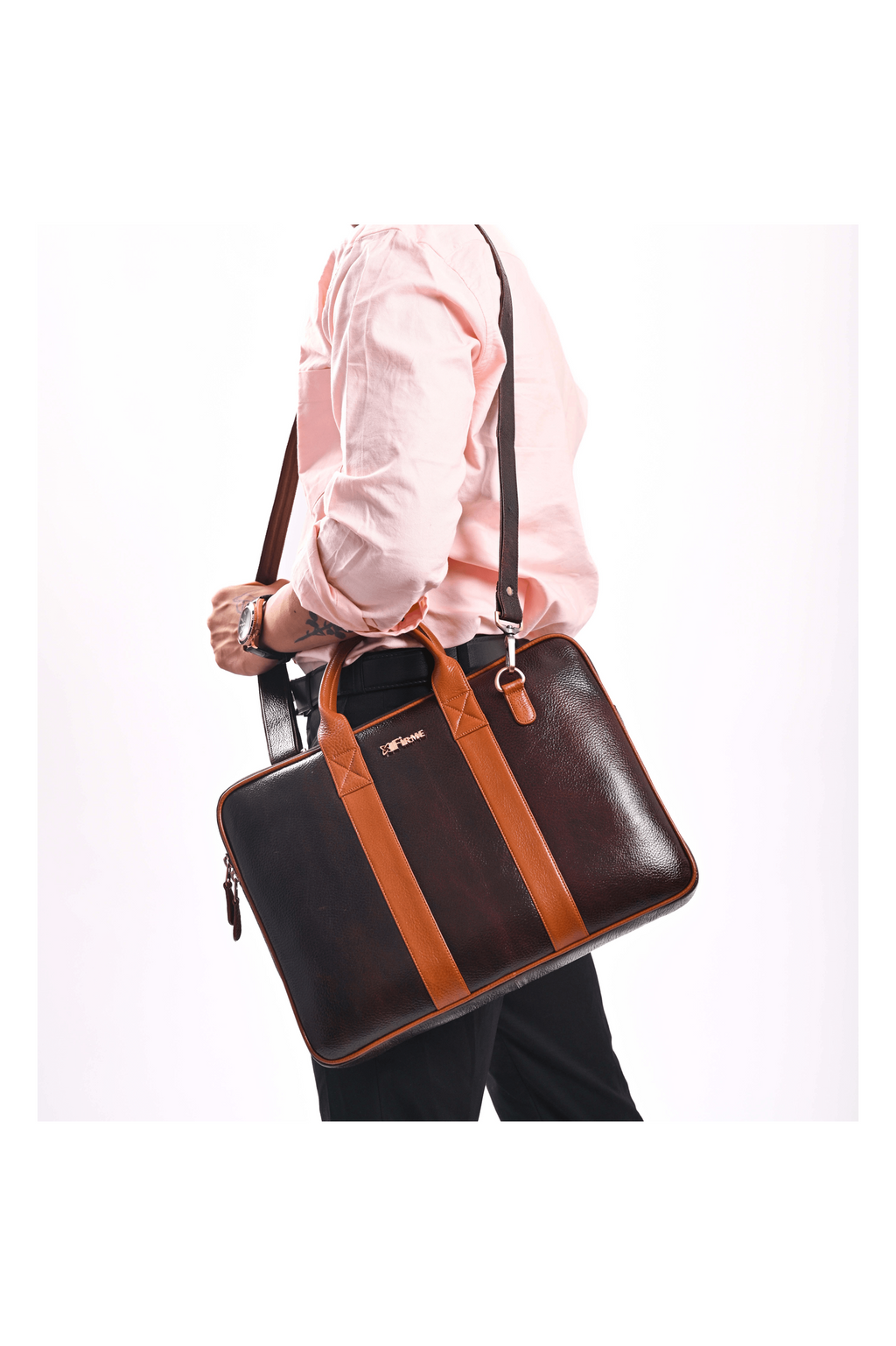 Slice Leather Laptop Bag.