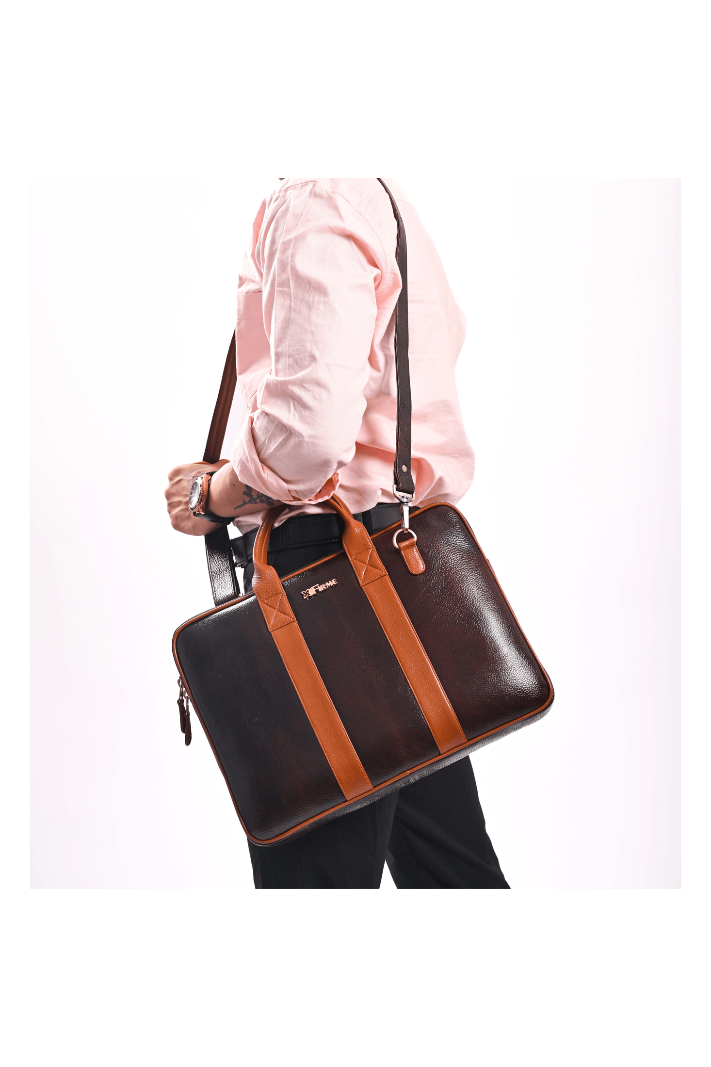 Slice Leather Laptop Bag.