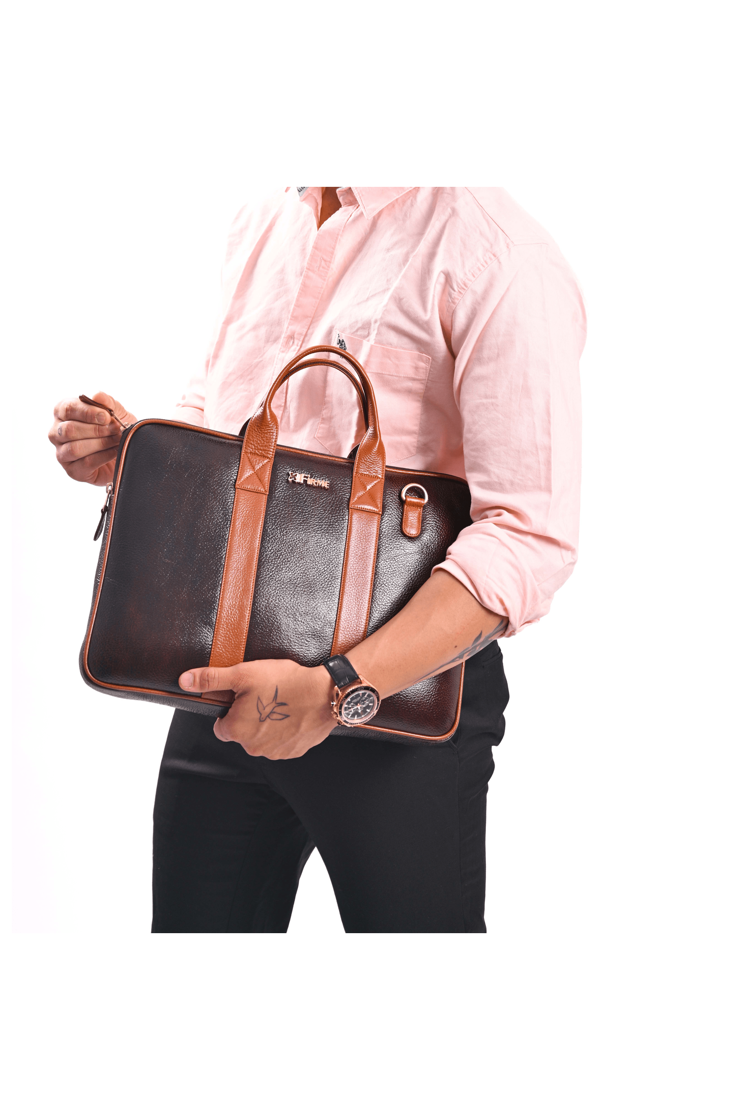 Slice Leather Laptop Bag.