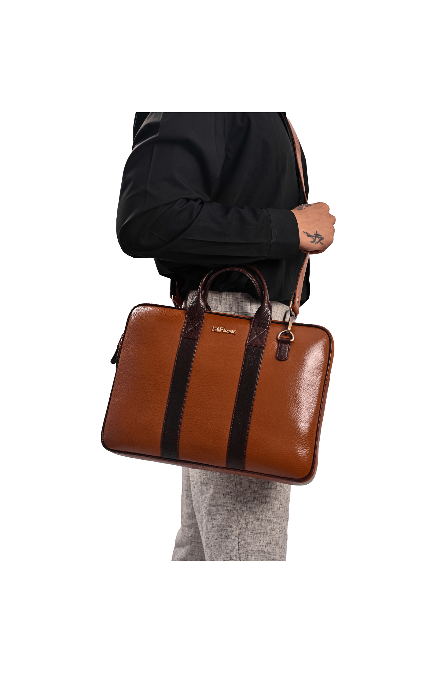 Slice Leather Laptop Bag.