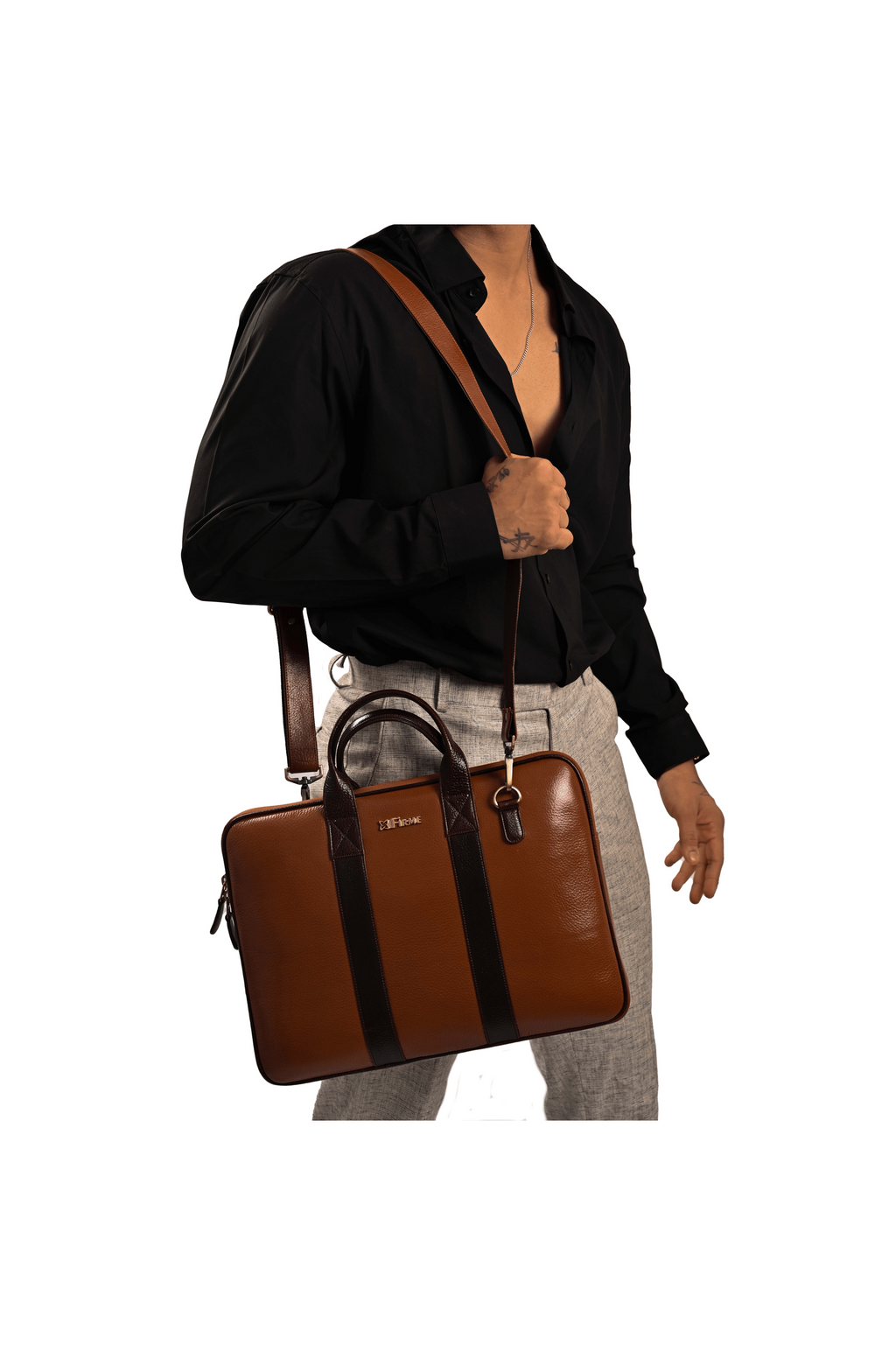 Slice Leather Laptop Bag.