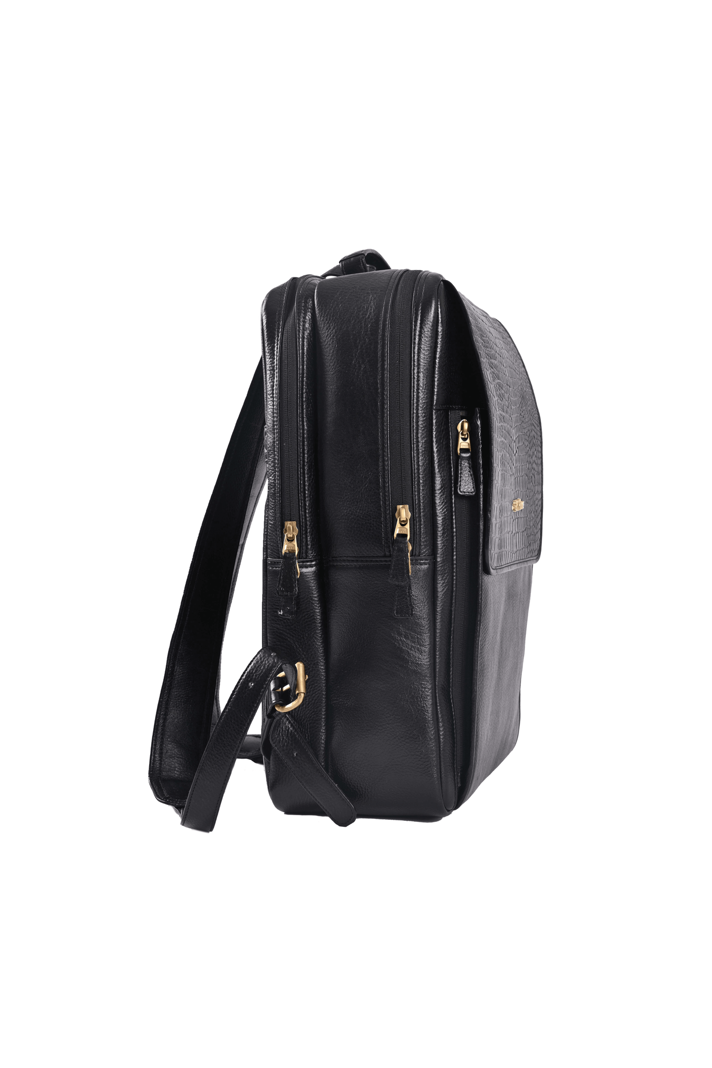 Skier Leather Backpack.