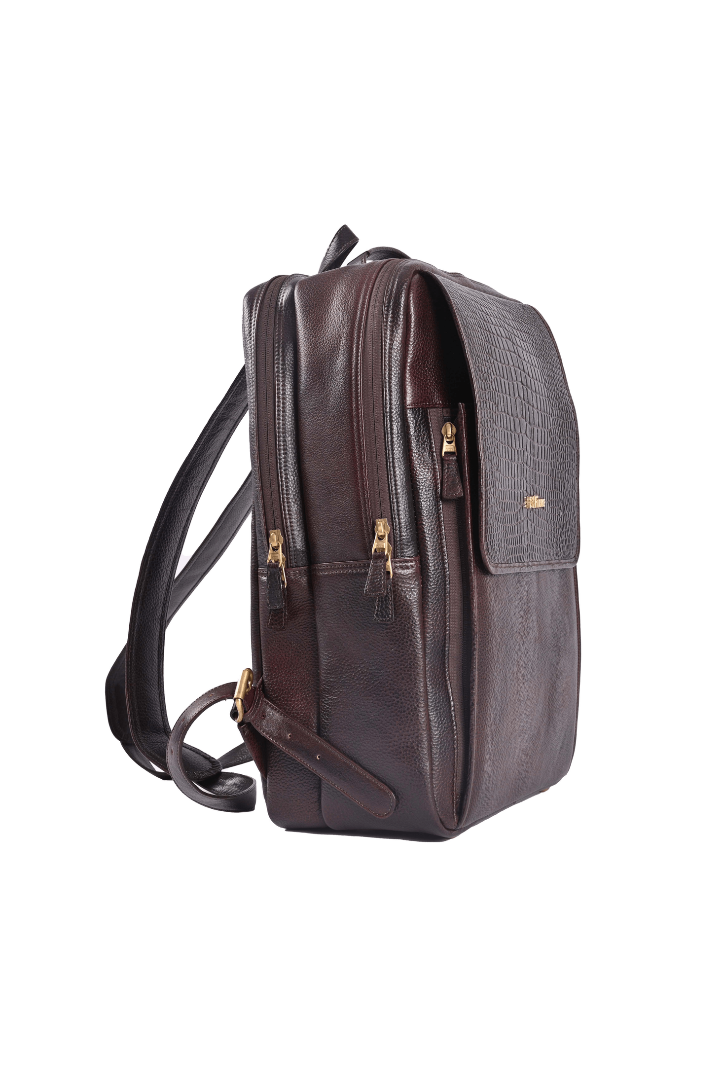 Skier Leather Backpack.