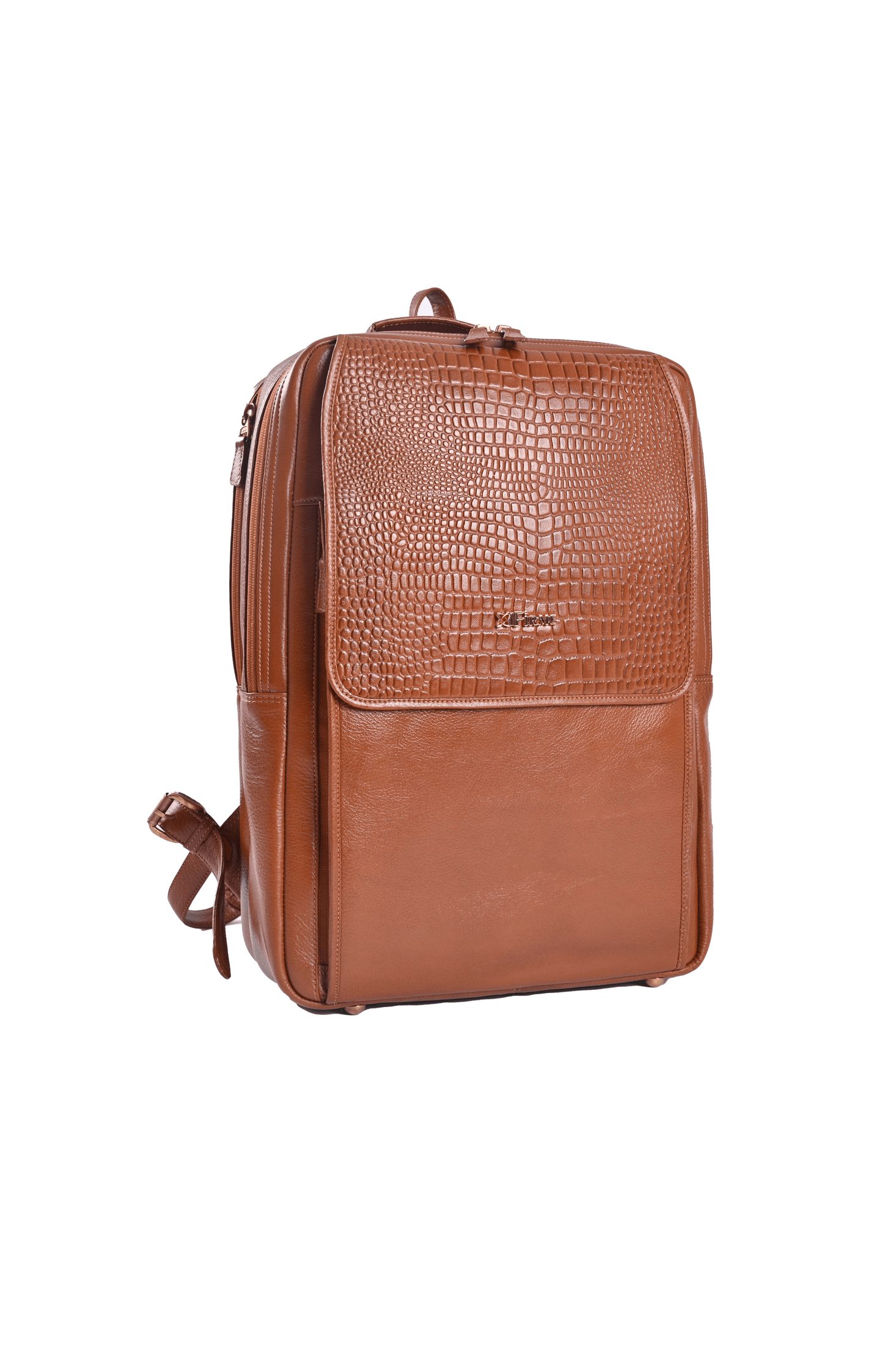 Skier Leather Backpack.