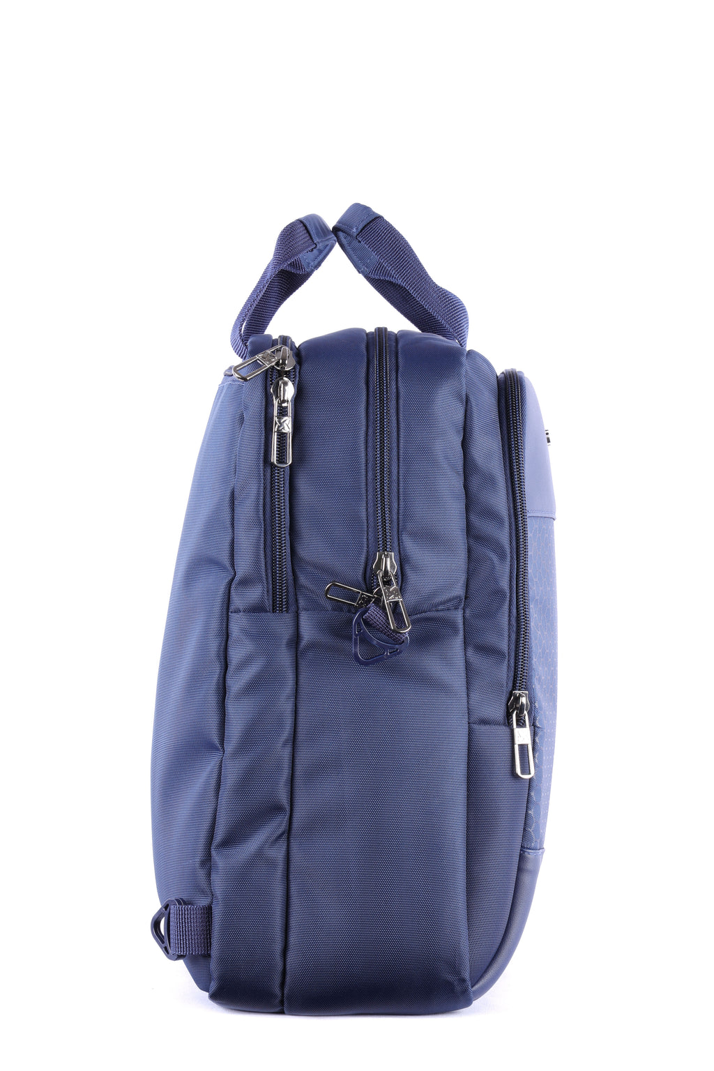 Black convertible 2-in-1 backpack for men with multiple compartments and padded straps