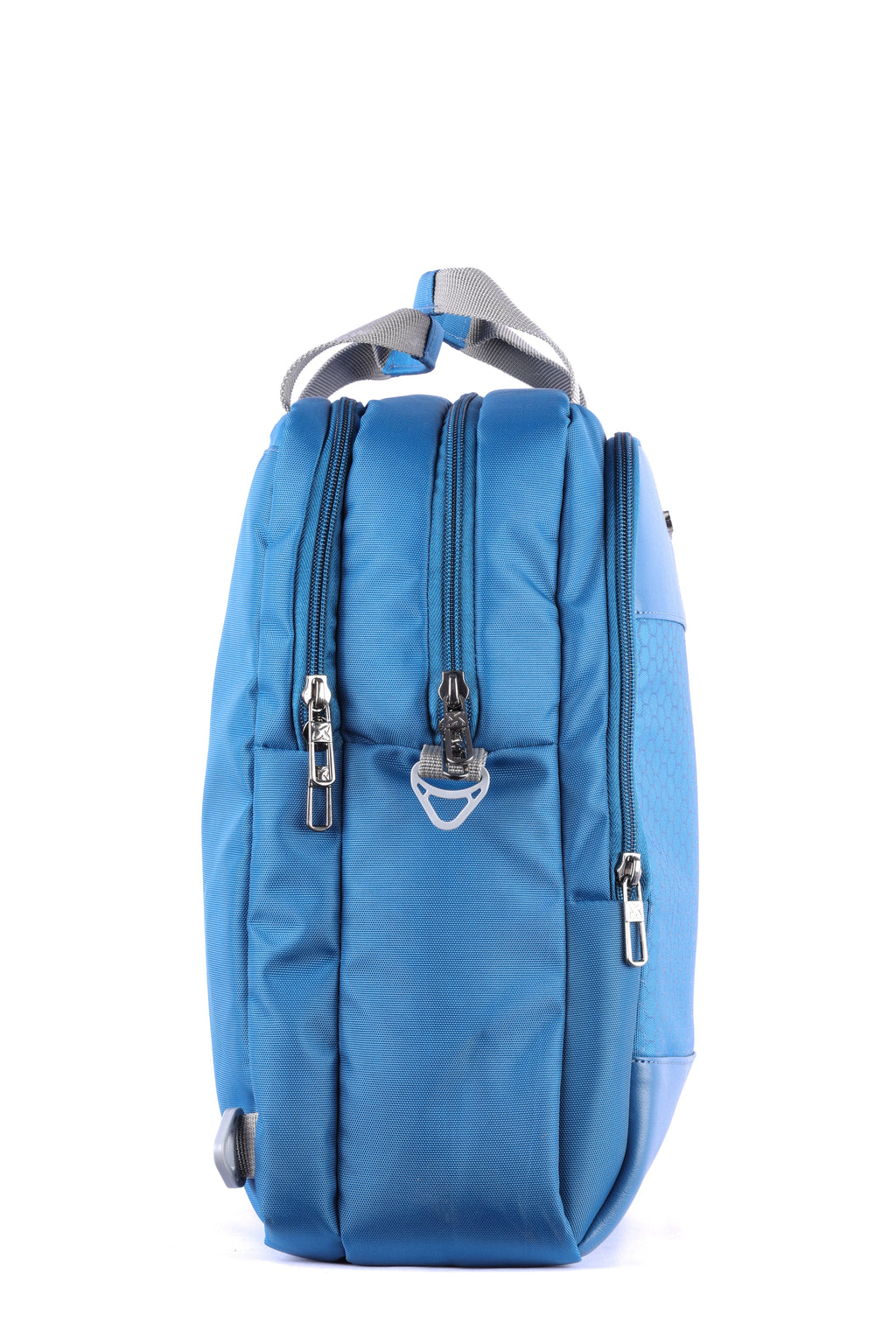 Large black convertible backpack with multiple compartments for office use.